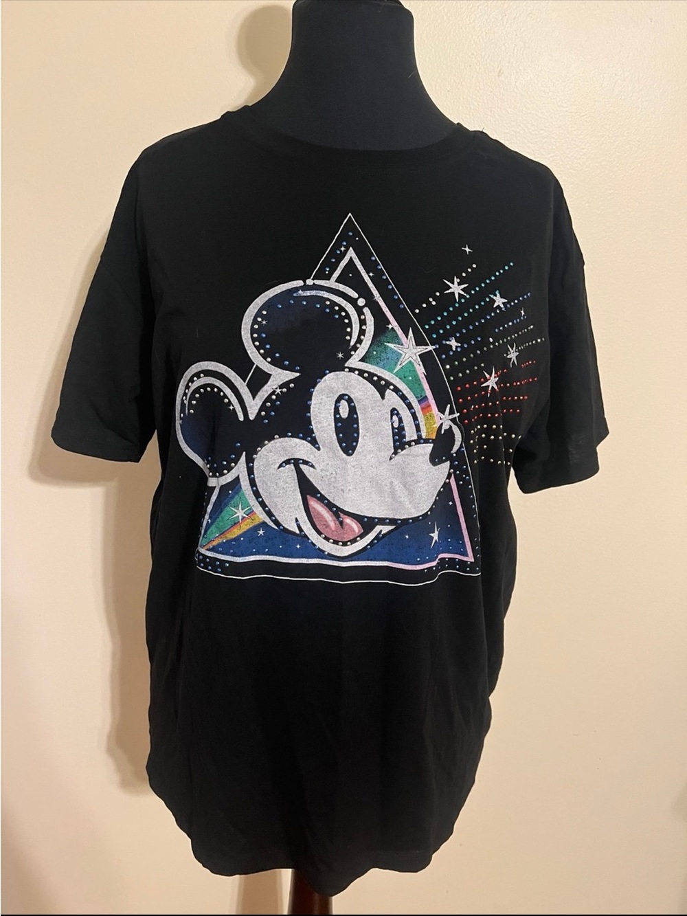Disney Adult Black Mickey Graphic Tee